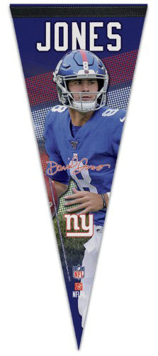 Daniel Jones Signature Series QB Action New York Giants NFL Football Premium Felt Pennant - Wincraft 2019