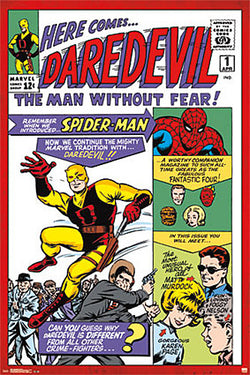 Daredevil #1 Vintage Marvel Comics Cover POSTER Reproduction - Trends International