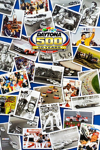 Daytona 500 "50 Years" Commemorative Poster - Time Factory 2008