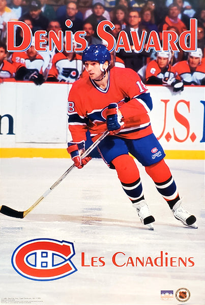 Denis Savard "Habs Action" Montreal Canadiens NHL Hockey Poster - Starline 1991