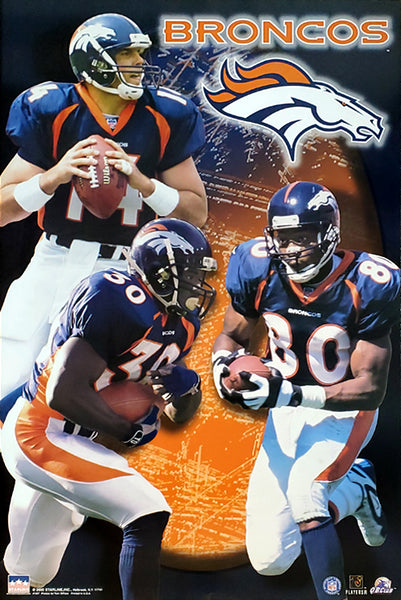 Denver Broncos "Superstars 2000" Poster (Griese, Davis, Smith) - Starline Inc.