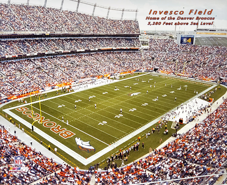 Invesco Field Denver Broncos 8 X 10 Aerial Print By Mike Smith ***LAST  ONE***