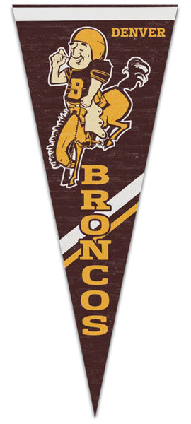 Denver Broncos "AFL Classic" (1960-61 Style) Premium NFL Football Felt Pennant - Wincraft Inc.