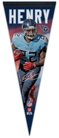 Derrick Henry NFL Signature Series Tennessee Titans Football Premium Felt Pennant - Wincraft 2020