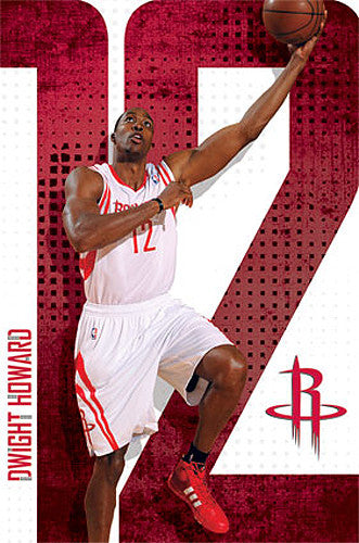 Dwight Howard "Rocket Man" Houston Rockets NBA Action Poster - Costacos 2013