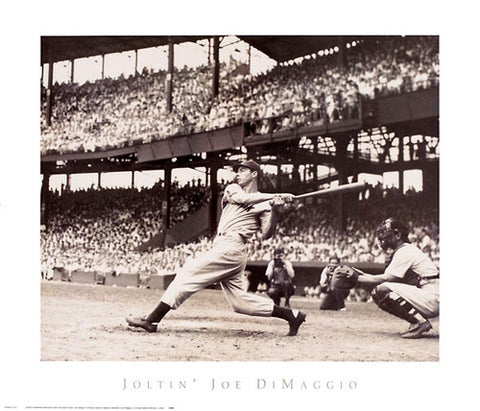 Joltin' Joe DiMaggio New York Yankees 1941 56-Game Hit Streak Premium Poster Print - NYGS