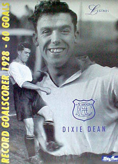 Dixie Dean Everton FC Legend Record Goalscorer Commemorative Poster - U.K. 2000