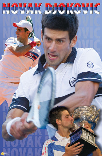 Novak Djokovic "Superstar" Tennis Action Poster - Tennis Life