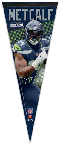 DK Metcalf Signature Series Seattle Seahawks NFL Football Premium Felt Pennant - Wincraft 2021