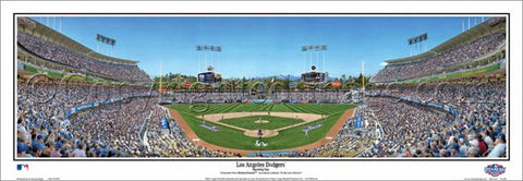 Los Angeles Dodgers "Opening Day" Dodger Stadium Panoramic Poster Print - Everlasting 2015