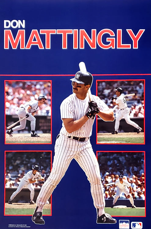 Don Mattingly Superstar New York Yankees MLB Action Poster