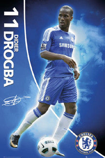 Didier Drogba "Signature" Chelsea FC Soccer Action Poster - GB Eye 2011
