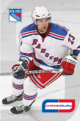 Chris Drury "CD" New York Rangers Poster - Costacos 2008