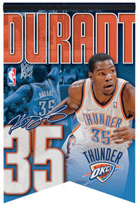 Kevin Durant "OKC-35" Premium Felt Banner - Wincraft 2011