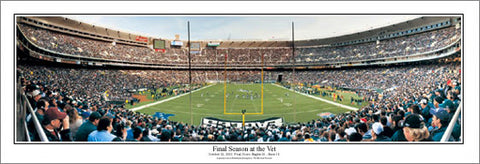 Philadelphia Eagles "Final Season at the Vet" Panoramic Poster Print - Everlasting Images