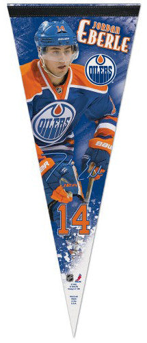 Jordan Eberle "Signature Series" Edmonton Oilers Premium Felt Collector's Pennant - Wincraft
