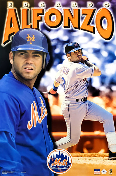 Edgardo Alfonzo "Action" New York Mets MLB Action Poster - Starline 2001