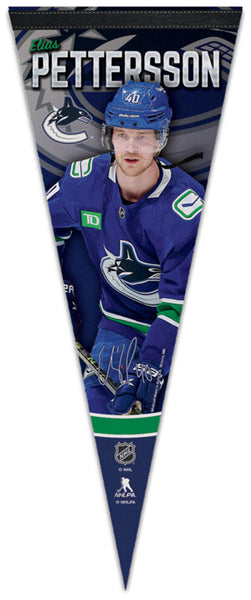 Elias Pettersson Vancouver Canucks NHL Signature Series Premium Felt Collector's Pennant - Wincraft