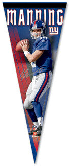 Eli Manning "Signature" Premium Felt Pennant L.E. /2,008