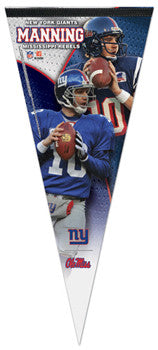 Eli Manning "Giant/Rebel" EXTRA-LARGE Premium Felt Pennant - Wincraft