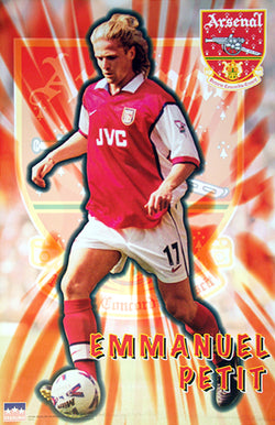 Emmanuel Petit "Shine" Arsenal FC Poster - Starline Inc. 1998