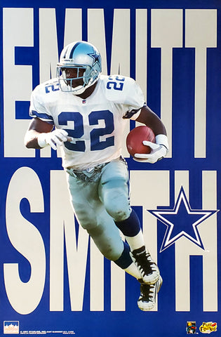 Emmitt Smith "Big-Time" Dallas Cowboys NFL Football Action Poster - Starline Inc. 1997