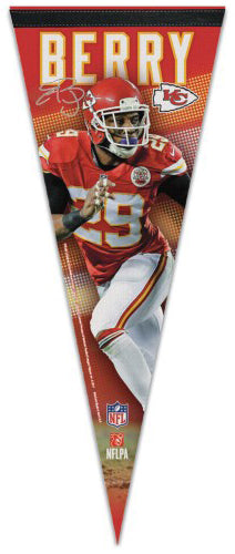 Eric Berry "Signature Series" K.C. Chiefs Premium Felt Collector's PENNANT - Wincraft 2017