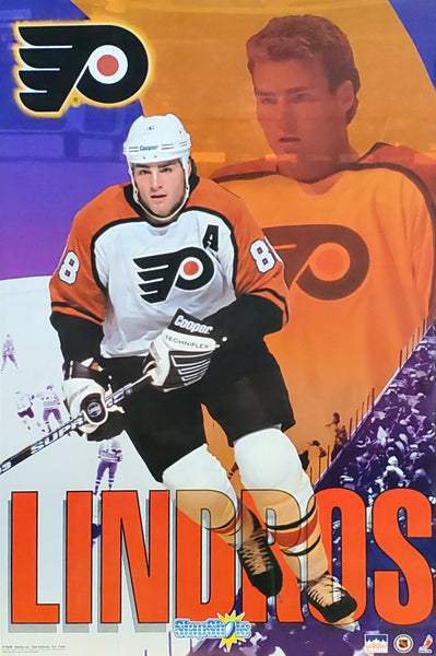 Eric Lindros "Slapshots" Philadelphia Flyers NHL Hockey Action Poster - Starline Inc. 1994