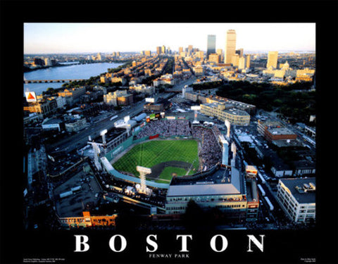 Fenway Park "All-Star Sunset" Premium Poster Print - Aerial Views 1999