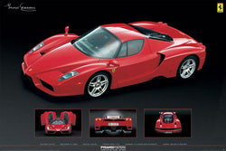 Ferrari Enzo "4-Shot" Automotive Poster - Pyramid 2009