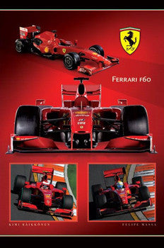 Ferrari F60 Formula One 2009 Official Poster - Pyramid International