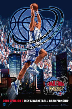 NCAA Men's Basketball Final Four 2001 Official Event Poster - Action Images