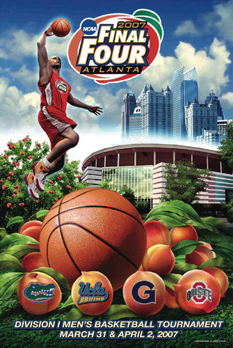 NCAA Men's Basketball Final Four 2007 Official 24x36 Event Poster - Action Images Inc.