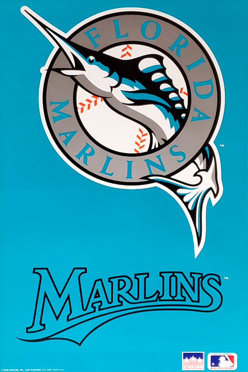  Miami Marlins MLB Poster Set of Six Vintage Baseball