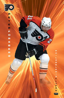 Peter Forsberg "Philly Flash" Philadelphia Flyers NHL Hockey Poster - Costacos 2005