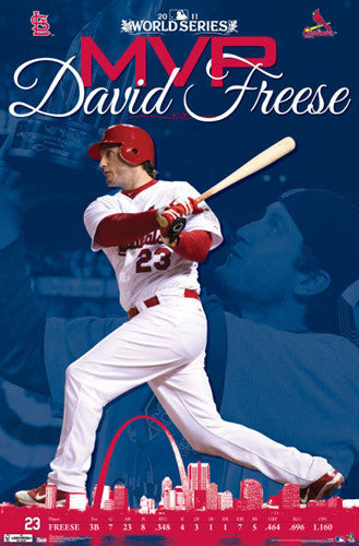 David Freese 2011 World Series MVP St. Louis Cardinals Commemorative Poster - Trends Int'l.