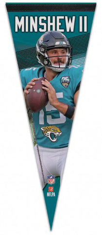 Gardner Minshew II Jacksonville Jaguars NFL Action Player Series Premium Felt Collector's Pennant - Wincraft Inc.