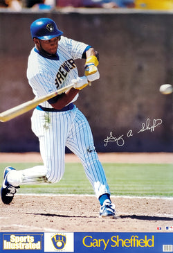 Gary Sheffield "SI Classic" Milwaukee Brewers Poster - Marketcom 1990