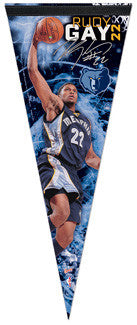 Rudy Gay "Signature" Memphis Grizzlies Premium Felt Pennant (LE /1,000) - Wincraft 2010