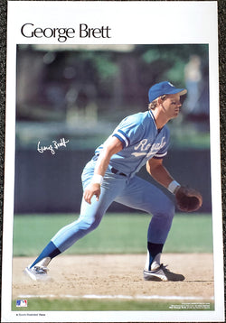 George Brett "Superstar" Kansas City Royals Vintage Original Poster - Sports Illustrated by Marketcom 1983