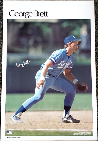 George Brett "Superstar" Kansas City Royals Vintage Original Poster - Sports Illustrated by Marketcom 1983