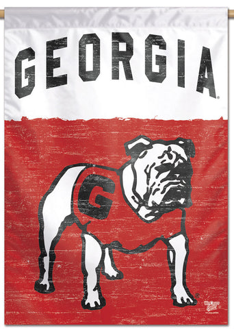 Georgia Bulldogs "Standing Uga" NCAA College Vault Series 1960s-Style Official NCAA Premium 28x40 Wall Banner - Wincraft Inc.