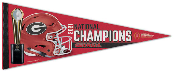 Georgia Bulldogs 2021 NCAA Football National Champions Premium Felt Collector's Pennant - Wincraft Inc.