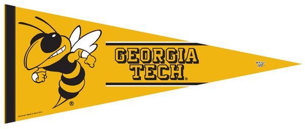 Georgia Tech Yellow Jackets NCAA Team Logo Premium Felt Collector's Pennant - Wincraft Inc.