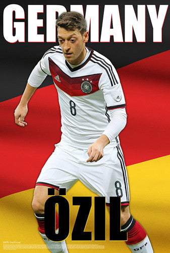 Mesut Ozil "German Glory" World Cup 2014 Soccer Superstar Poster - Starz