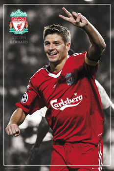 Steven Gerrard "Victory!" Liverpool FC Poster - GB Eye 2008