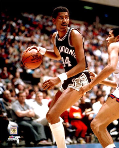 George Gervin "Cool as Ice" (c.1979) San Antonio Spurs NBA Action Premium Poster Print - Photofile Inc.