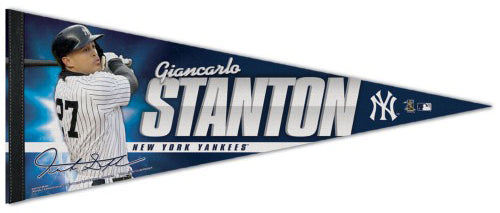 Giancarlo Stanton "Superstar" New York Yankees Signature Series Premium Felt Pennant - Wincraft