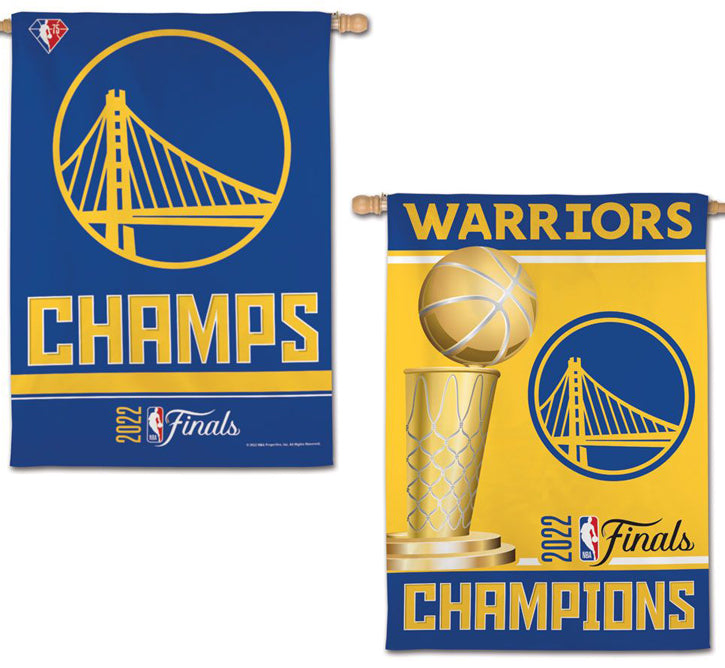 Golden State Warriors 2022 NBA Champions Commemorative Wall Banner Fla –  Sports Poster Warehouse