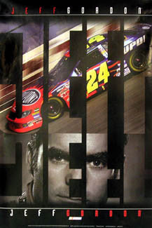 Jeff Gordon "Speed" NASCAR Racing Poster - The Time Factory 2006